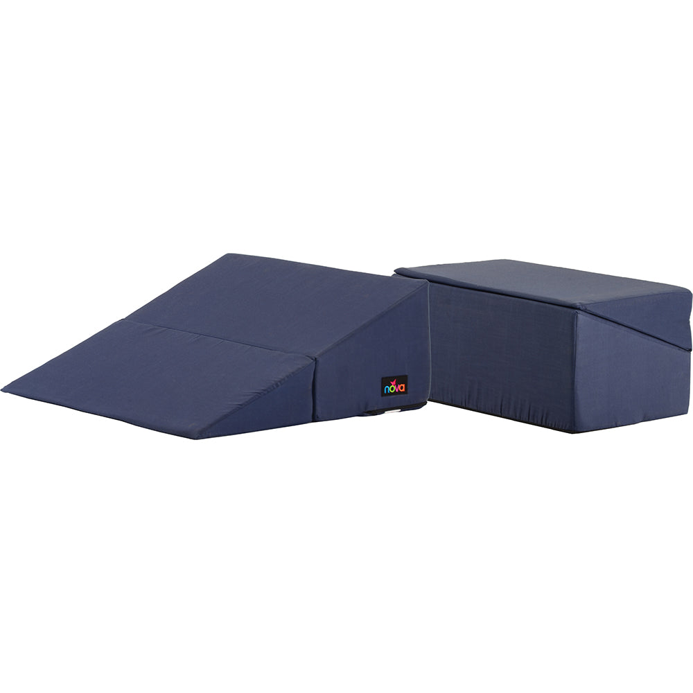 Wedge Cushion Fold 10 Blue