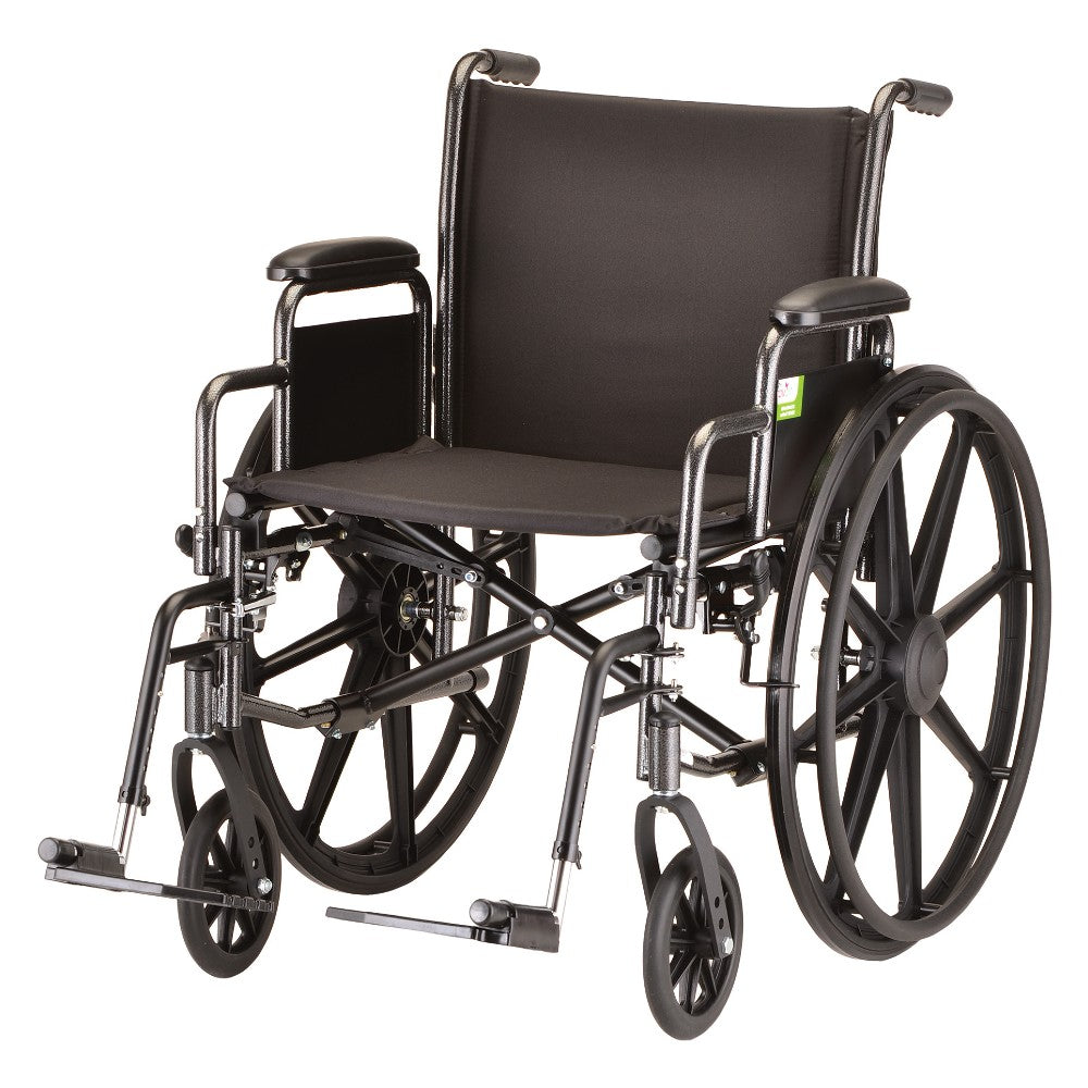 Hammertone Wheelchair - 20" With Detachable Arms & Swing Away Footrest