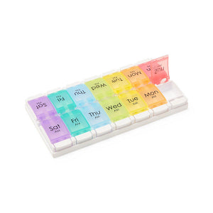 EZ Push Button Pill Case, 2x/Day
