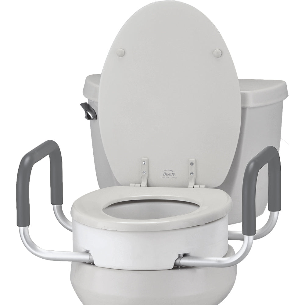 Toilet Seat Riser With Arms - Elongated