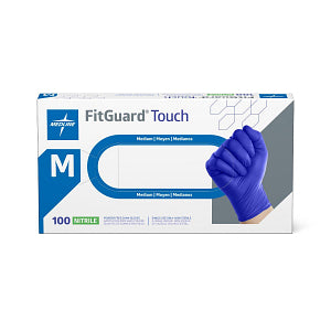 FitGuard Touch Powder-Free Nitrile Exam Gloves, Size Medium 100Ct