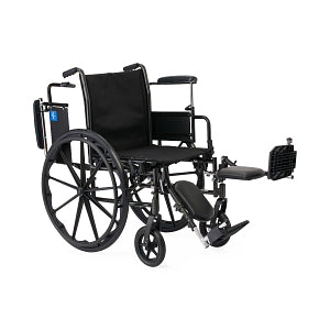 K3 Guardian 18" Wide Wheelchair, Height-Adjustable Desk-Length Arms and Elevating Leg Rests