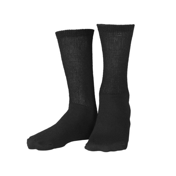 Loose Fit Diabetic Socks 3-Pack, Black