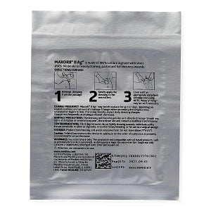 Maxorb II Silver Alginate Wound Dressing, 2" x 2", in Educational Packaging