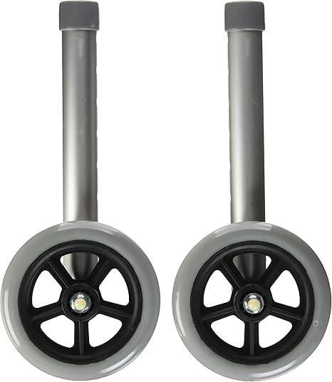 5" Wheels For 1" Fld Wlkr Gray