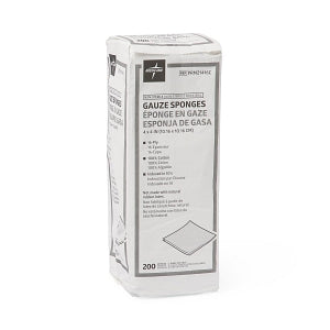 Gauze Sponge, 4"x4", 16-Ply, Non-Sterile, 200/Pk