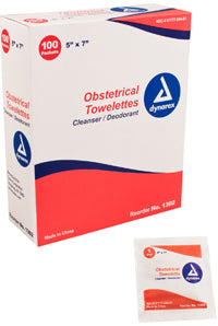 Obstetrical Towelettes, Box