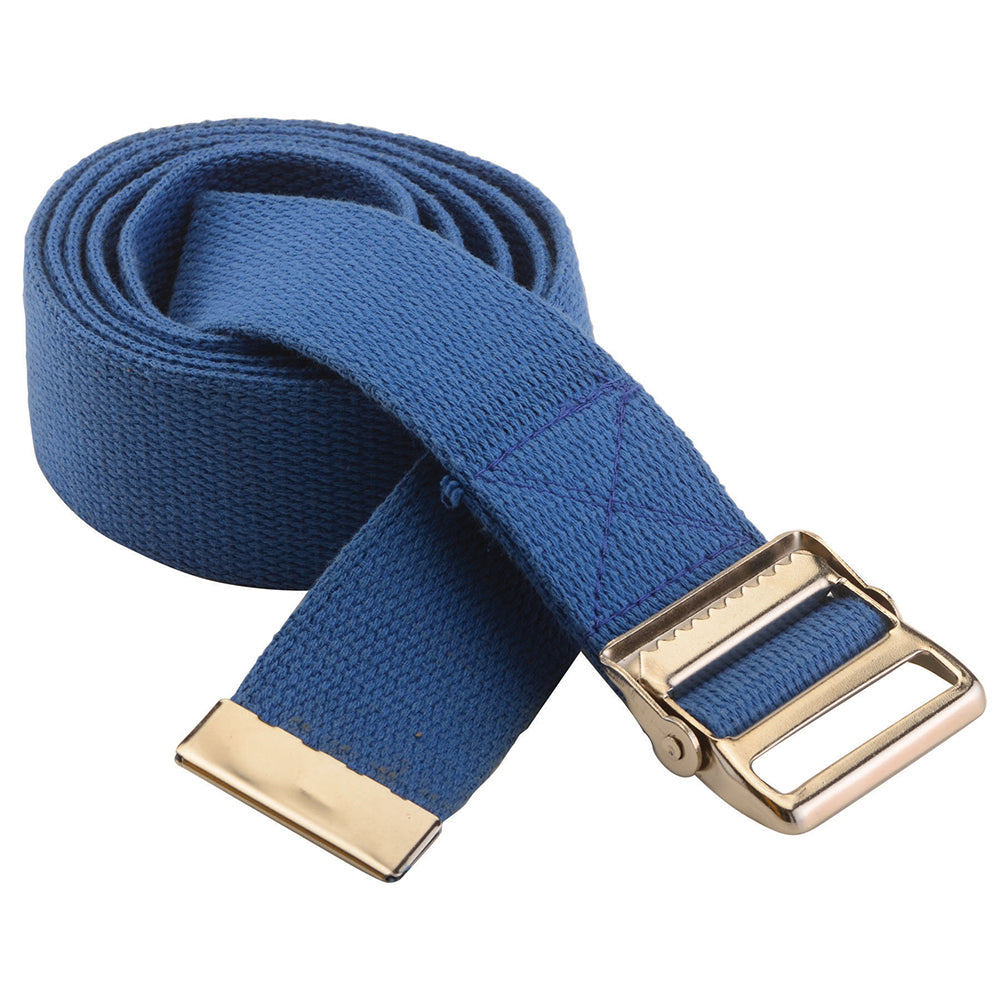 Gait Belt 72" Blue Metal Bu