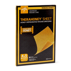 TheraHoney Honey Wound Dressing Sheet, 4" x 5"