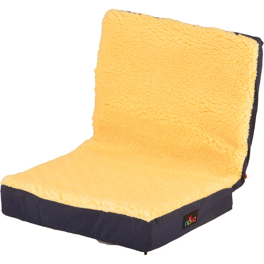 3 Inch Convoluted Seat & Back Foam Cushion With Fleece Cover For 18" X 16" Wheelchair