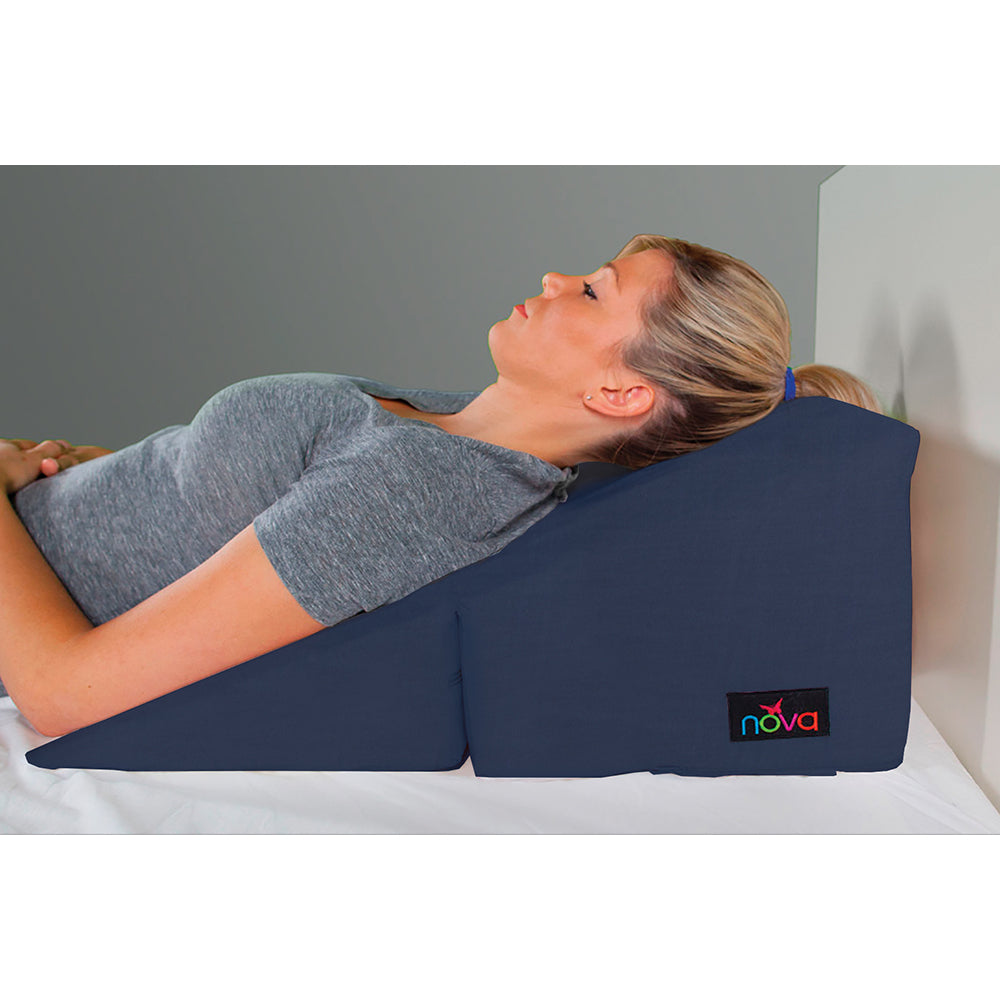 Wedge Cushion Fold 12 Blue