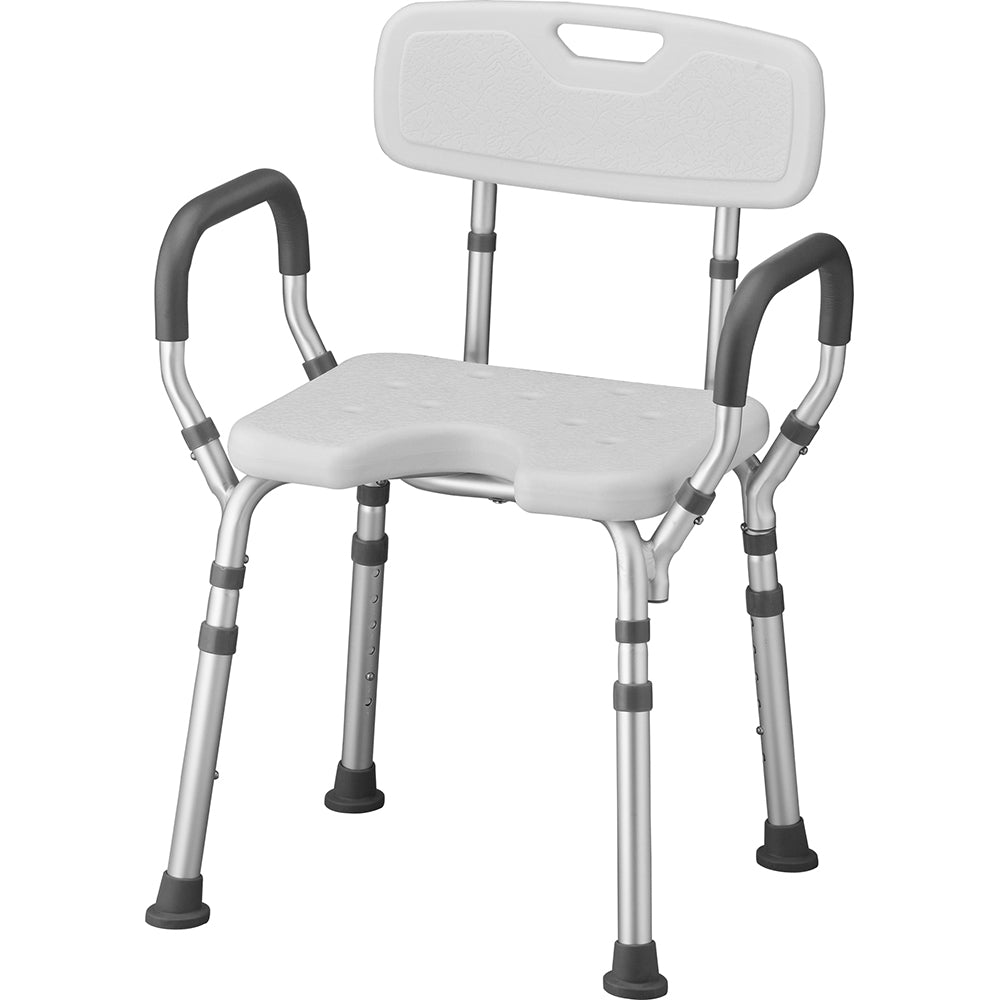 Bath Seat with Arms & U-Shaped Cutout