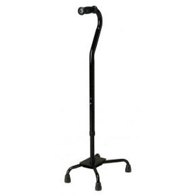 Bariatric Quad Cane, Small Base, Black, 500 lb. Capacity