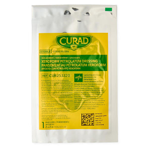 Xeroform Gauze Dressing, Curad, 2"x2", Sterile