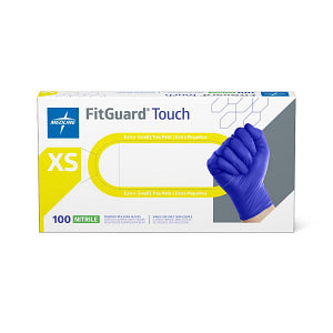 FitGuard Touch Powder-Free Nitrile Exam Gloves, Size XS 100Ct, XS