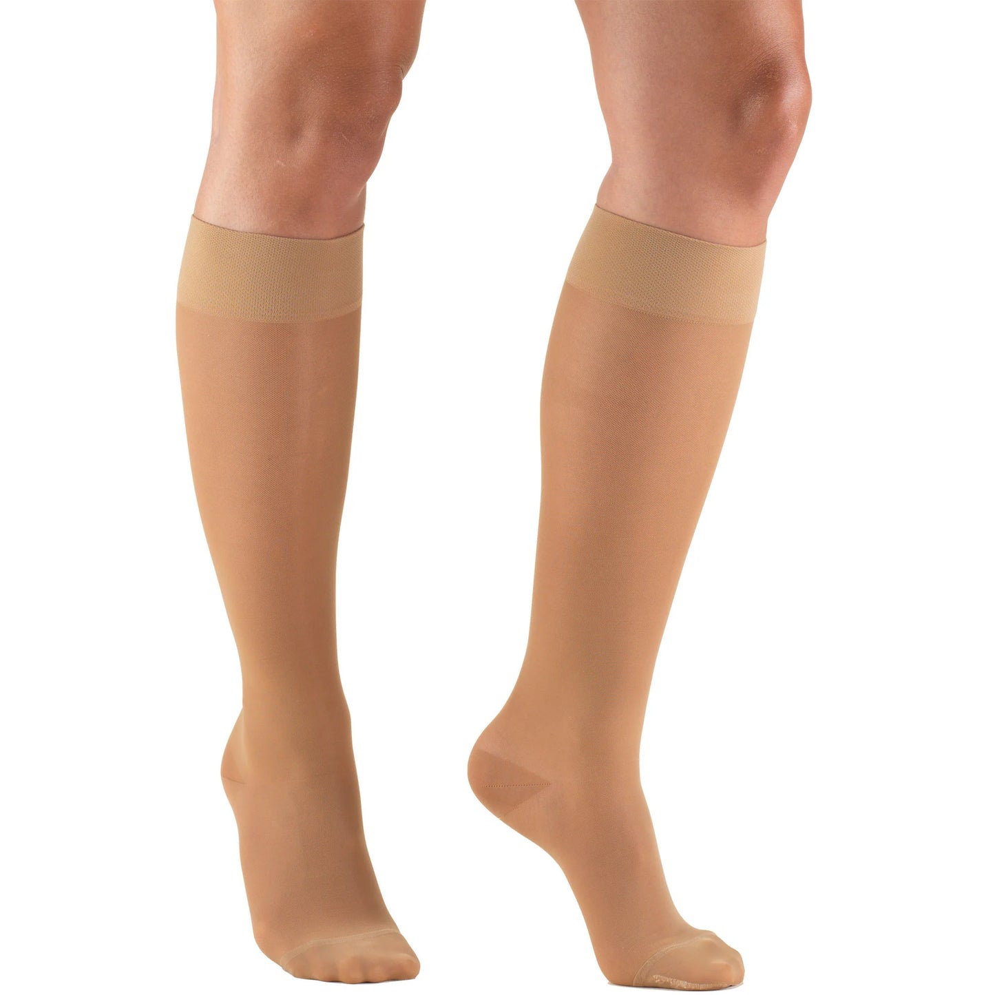 Knee High Lites Compression Socks 15-20 mmHg, Beige