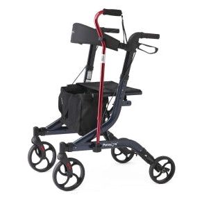 Medline Paradym European-Style Aluminum Rollator, Blue