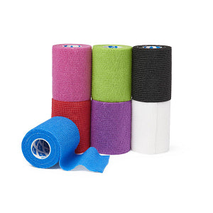 Nonsterile Self-Adherent Wrap, Blue, 4" x 5 yd.