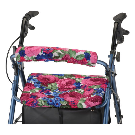 Seat and Back Cover For Rolling Walkers - English Garden
