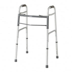 Two-Button Adult Walker, Folding, 1" Adjustable